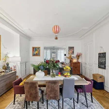 Elegant Duplex 16eme 4 Chambres, Charme Parisien *